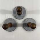 Nordic Ware Geo Cookie Stamps Set Of 3 Aluminum Wood Handles No Box Made In Usa