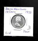 British Virgin Islands  10 Cents  1973  Proof Coin