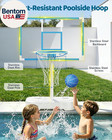 Pool Basketball Hoop  Stainless Steel Poolside Basketball Goal  Swimming Pool Ba