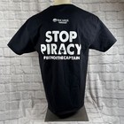 Bacardi Oakheart Spiced Rum T-shirt Xl Stop The Piracy Bench The Captain Morgan