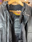 Harley Davidson Fxrg Men   s Black Leather Jacket Size Xl
