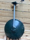 Vintage Jackson Green   White Porcelain Enamel Gas Station Barn Light - Working