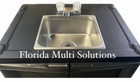 Portable Sink Hand Wash With Hot   Cold Water - Nsf Parts 110v  small Faucet 