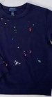 Nwt  Boys Ralph Lauren Navy Paint Splash Spa Terry Sweatshirt  Size 4