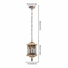 Metal Cage Pendant Light Fixture Vintage Industrial Loft Hanging Ceiling Lamp Us