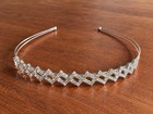 Silver Rhinestone Metal Bridal Tiara Headband Hair Accessory