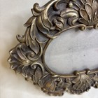 Vintage Oval Shape Picture Frame Fluer Ornate Victorian Floral Design
