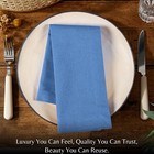 Ramanta Home Light Blue 100  Cotton Dinner Napkins Set Of 12   18x18 Inch