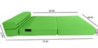 Lounger Folding Foam Mattress  Convertible Sleeper Sofa Bed 6 X 48 X80 Lime