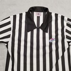 Vintage Miller Beer Shirt Men Small Black White Stripe Collared 1 4 Zip Referee 