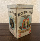 Federal Judge 5   Cigar Tin Liberty Can Co - Lancaster Pa - Factory No 554