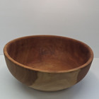 Large Signed Hand Turned Cherry Fruit Bowl 2003 12 