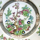 Antique Coalport Indian Tree Dinner Plate  Multicolor Scalloped  C 1891-1939