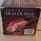 Premium Acrylic Dealer Shoe Model 429 For Casino Games With Cards And Box