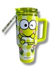 Keroppi   Den Den Sanrio 32oz Tumbler Igloo Stainless Steel Flip N Sip Green New