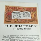 Vtg Doodle Page Id Billfolds Series 1d Pg 9 Craftool Leather Tracing Pattern