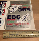 Vintage 1989 Ebc Brakes Superstock Pro Series Motorcycle Racing 7 Decal Sheet