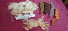 Vintage Old Mohair Strands Lot To Make Small Doll Wigs For Antique Bisque Doll
