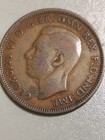 1940 United Kingdom Great Britian 1 2 Or Half Penny Coin