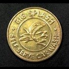 Big Splash Self Serve Car Wash Carwash Token 24mm  d548 