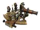 Antique Brass Working Marine Sextant Collectible Vintage Nautical Ship Astrolabe