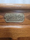 Vintage White Clad Oak Wood Ice Box Nightstand Cabinet Chest 