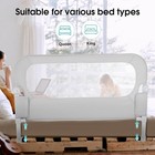 Nutikas 58 7  Toddler Bed Rail Guard Swing Down Extra Tall For Twin  r021
