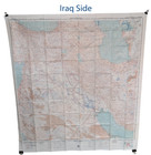 Vintage 1951 Usaf Cloth Chart Map Escape Us Air Force Military Iraq Afghanistan