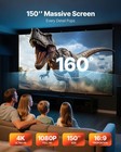 Vevor Projector Screen 150 Inch 16 9 4k 1080 Hd Wall Mounted Projection Screen