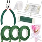 Floral Tape And Wire  Florist Tape And Flower Wire Arrangement Kit With White   