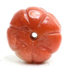34mm Large Antique Tibetan Chinese Carnelian Pema Raka Auspicious Gourd Amulet