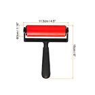 4 5 Inch Rubber Roller Brayer Tool For Art Craft Printmaking Ink Stamping  Red