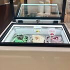 Wixkix Gelato Cart Freezer 1 8 Cu ft Ice Cream Dipping Cabinet For Bakery Bar