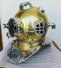 Brass Antique Finish U s Navy Mark V Scuba Diving Helmet Maritime Nautical Gift