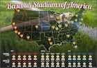 Baseball Stadiums American Scratch Off Map   List National   Major League Teams