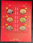 Ukraine 2000  311-316 Mnh Souvenir Sheet National Artwork  Pysanky  easter Eggs 