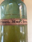 Antique Apothecary Bottle Tincture  Mur  Iron  19th Century
