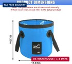 Collapsible 5 Gal Bucket Portable Water Storage For Camping Beach Rv Emergency