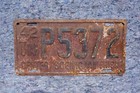 1942 Utah License Plate -center Scenic America