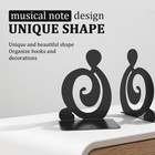 Book Ends  Metal Bookends Heavy Duty Bookend  black 1 Pair 