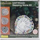  Milestones Decorative Mosaic Leaf Stepping Stone Kit For Flower Beds  