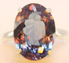 10 Ct Elegant Alexandrite Solitaire Ring     Vintage Jewelry- Crafted 925 Silver 9