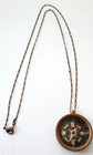 Vintage Antique Finish Open Face Brass Compass Chain Old Pocket Style Necklace 