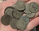 1400s Blanca Silver Billon Spanish Colonial Old 1 Coin Medieval Era Lion Castle