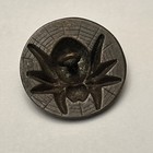 Vintage Large 1920-30 s Brass Spider On Web Button