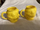 Vintage Mcdonalds 1981 Ronald Mcdonald Plastic Yellow Drink Cup Lot Of 2