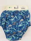New Green Sprouts Reusable Swim Diaper 3t Blue With Fish Sharks Dolphins Upf 50