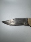 Vintage Pakistan Folding Lockback Hunter Knife 5    Blade Wood Brass Handle Rare