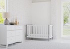 Storkcraft Modern Pacific 5-in-1 Convertible Crib  black      White pebble Gray 