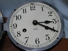 Vintage Fulton Ships Bell Clock Barometer Set Germany Chrome Wood Stand Working